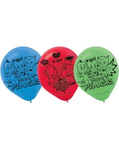 PJ Masks - 28cm (11 Inch) Latex Balloons - 6 Pack (111741AM)