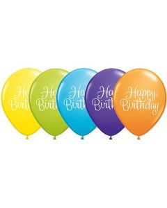 Birthday Classy Script - 28cm (11 Inch) Latex Balloon (11552Q)