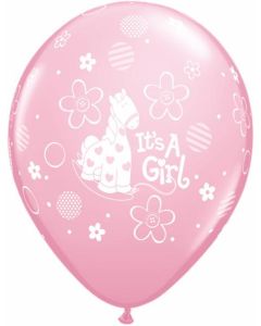 Its a Girl Soft Pony - 28cm (11 Inch) Latex Balloon (11761Q)