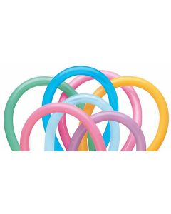 260Q Bag 100 - Vibrant Assortment - Latex Balloons (13769Q)