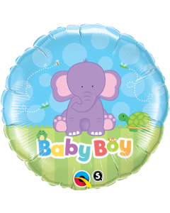 Baby Boy Elephant - 18 Inch Round Baloon (13916Q)