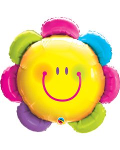 Flower Funny Face - 32 Inch Shape Foil Balloon (15384Q)