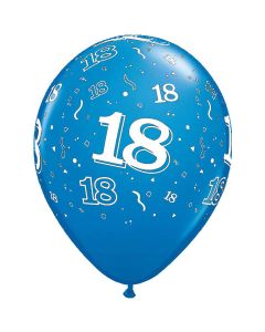 18-A-Round Sapphire Blue Pearl - 28cm (11 Inch) Latex Balloon (44304Q)