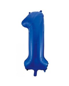 1 Saphire Blue Number - 86cm (34') Foil Balloon (1BlueA)