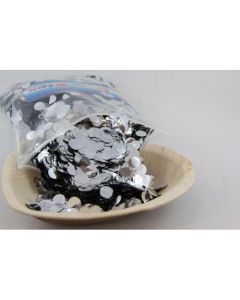 Metallic Confetti Silver 1cm (204602A)