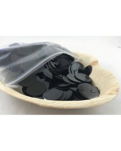 Metallic Confetti Black 2.3cm (204630A)