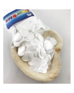 Metallic Confetti White 2.3cm (204631A)