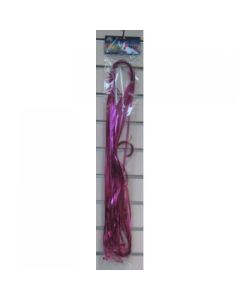 Metallic Ribbons and clips - Pink 1.75m (Pack of 25) - Pre tied (205435A)