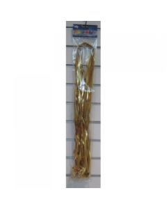 Metallic Ribbons and clips - Gold 1.75m (Pack of 25) - Pre tied (205437A)