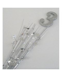 3 Number Silver Spray / Pick Onion (207008A)