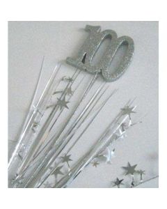100 Number Silver Star Spray / Pick Onion (207047A)