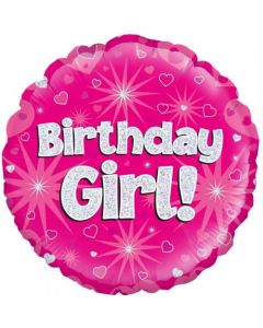 Birthday Day Girl 45cm Foil Balloon (210722A)