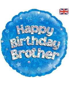 Happy Birthday Brother 45cm Foil Balloon (210726A)