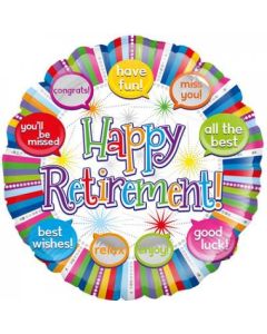 Happy Retirement 45cm Foil Balloon (210810A)