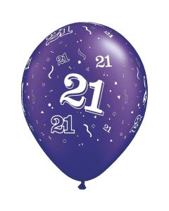 21-A-Round Purple Pearl - 28cm (11 Inch) Latex Balloon (21-13Q) (21-13Q)