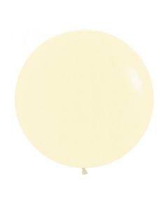 Matte Pastel Yellow 60cm Balloons (Pack of 3) (222682A)