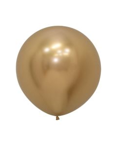 Reflex Gold 60cm Balloons (Pack of 3) (222803A)