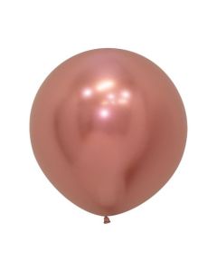 Reflex Rose Gold 60cm Balloons (Pack of 3) (222804A)