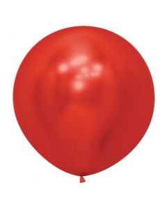 Reflex Crystal Red 60cm Balloons (Pack of 3) (222807A)