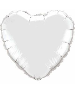 Heart 18 Inch Foil - Silver (23138Q)
