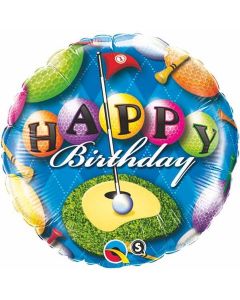 Happy Birthday Golfer - 18 Inch Foil Balloon (24121Q)