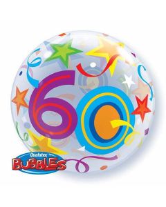60 Brilliant Stars - 22 Inch Bubble Balloon (24172Q)