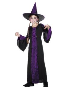 Black and Purple Bewitched Child Costume (SM25073)