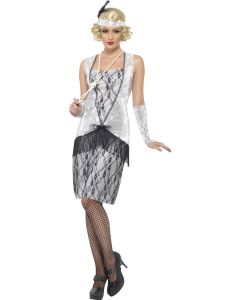Silver Flapper Adult Costume (SM25278)
