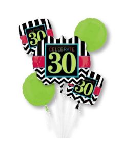 30th Birthday Celebration Balloon Bouquet (2882601AM)