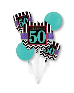 50th Birthday Celebration Balloon Bouquet (2882801AM)