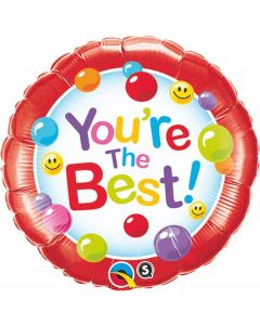 You're The Best Candy Gum Balls - 18 Inch Foil Balloon (29616Q)