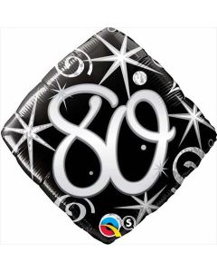 80 Elegant Sparkles & Swirls Diamond - 18 Inch Foil Balloon (30285Q)