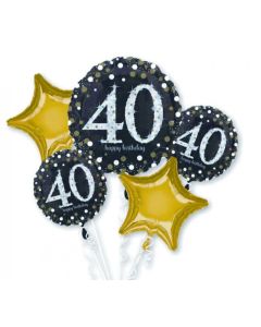 40th Birthday Sparkling Celebration Balloon Bouquet (3214401AM)