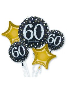 60th Birthday Sparkling Celebration Balloon Bouquet (3214701AM)