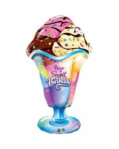 Have a Sweet Birthday Icecream Sunday - 42 Inch Foil Balloon (33366Q)