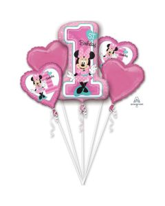 Minnie Mouse 1st Birthday Balloon Bouquet (3437901AM)