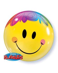 Bright Smile Face - 22 Inch Bubble Balloon (35173Q)