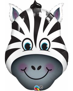 Zany Zebra - 32 Inch Shape Foil Balloon (35408Q)