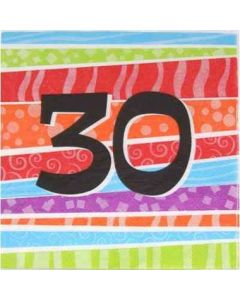 30 Printed Napkins (Pack of 25) (360013A)