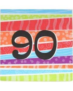 90 Printed Napkins (Pack of 25) (360019A)