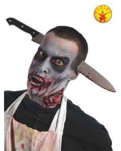 Zombie Kitchen Knife Through Head (RUB3727)