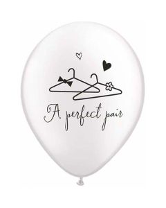 A Perfect Pair - 28cm (11 Inch) Latex Balloon - Engagement (37441Q)