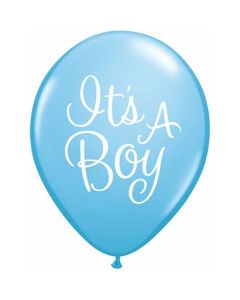 It's A Boy Classy Script - 28cm (11 Inch) Latex Balloon (37536Q)