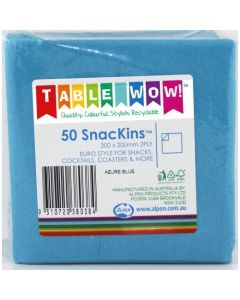 Snackins - Azure Blue - 200 x 200 mm 2 Ply (380038A)
