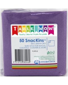 Snackins - Purple - 200 x 200 mm 2 Ply (380046A)