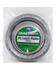 Lunch Plate - Silver - 180mm Pack 25 (381119A)