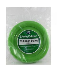 Lunch Plate - Lime Green - 180mm Pack 25 (381122A)
