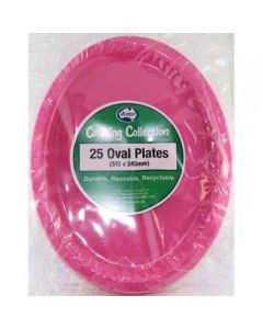 Oval Plate - Magenta (Pack of 25) 315 x 245mm (383134A)