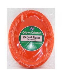 Oval Plate - Orange (Pack of 25) 315 x 245mm (383149A)