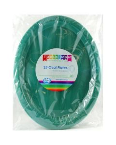 Oval Plate - Hunter Green (Pack of 25) 315 x 245mm (383155A)